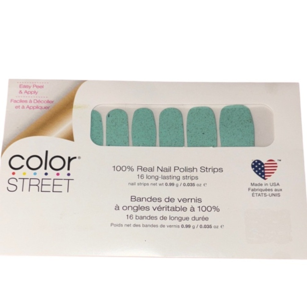 Color Street Teal Nail Polish Strips